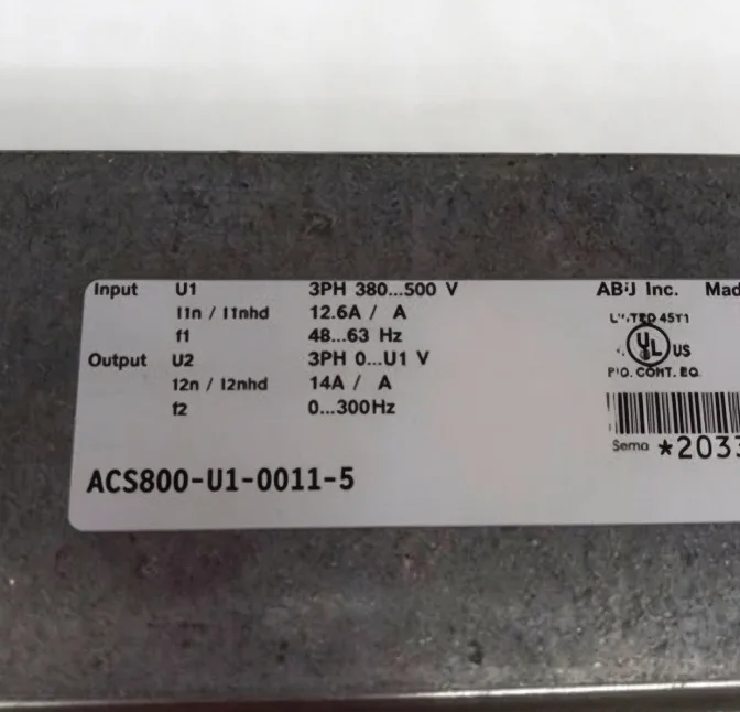 ABB 10 HP ACS800-U1-0011-5 380-500V 14.A 2