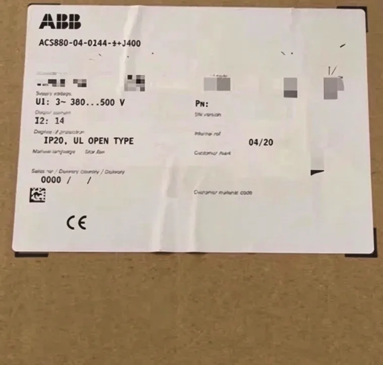 ABB ACS850 frequency converter ACS850-04-014A-5+J400 2