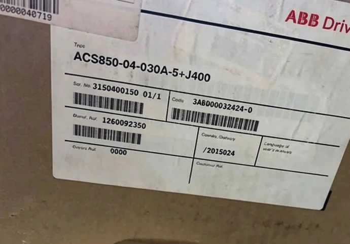 ABB ACS850-04-03A0-5+J400 Inverter 2
