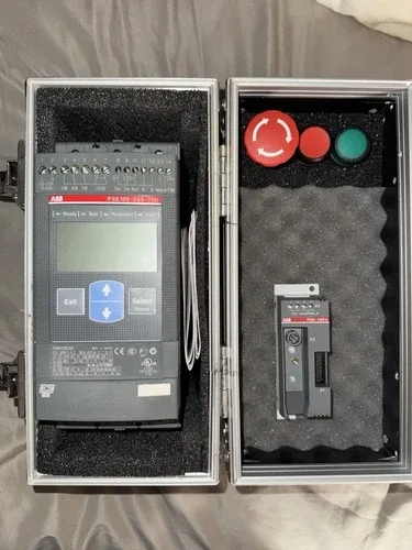 ABB PSE105-600-70D Soft Starter Demo Case with Profibus PSR-FBPA 75HP 600V Complet