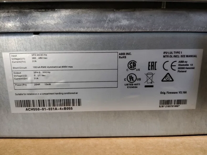 ABB ACS550-01-031A-4+B055 frequency converter 2