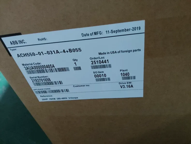 ABB ACS550-01-031A-4+B055 frequency converter 6