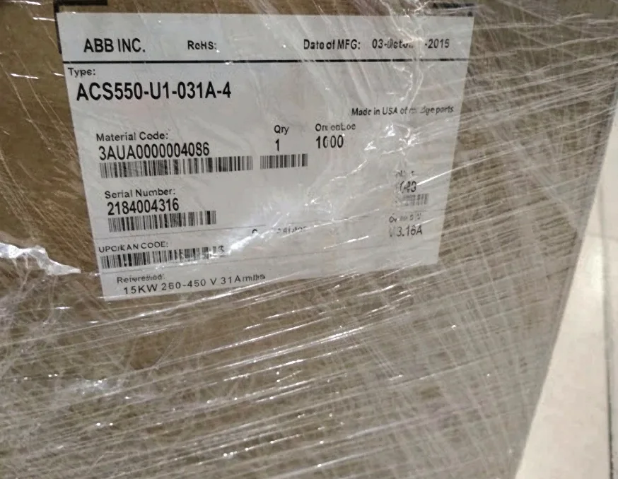 ABB ACS550-031A-4 Series VFD 20 HP 31 Amp 480V 3 ‑ Phase