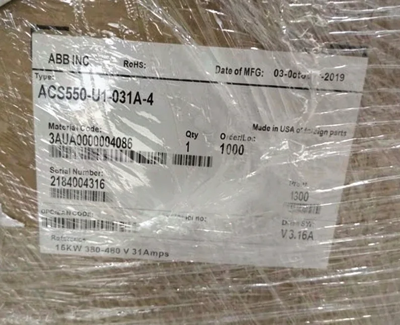 ABB ACS550-031A-4 Series VFD 20 HP 31 Amp 480V 3 ‑ Phase 2