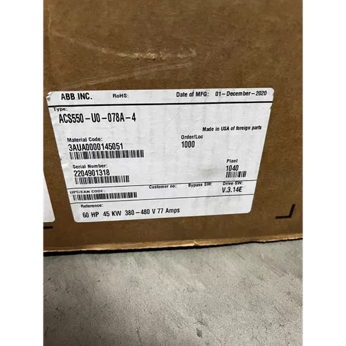 ABB Frequency Converter ACS550-U0-078A-4 2