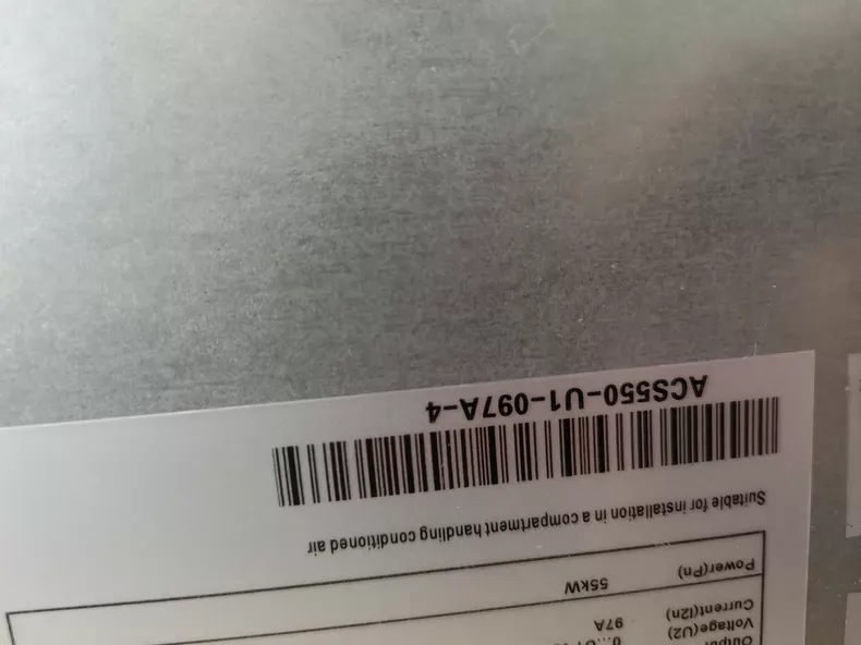 ABB ACS550-U1-097A-4 Frequency Converter * H 5