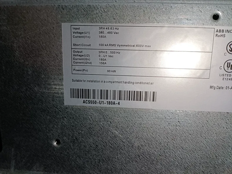ABB ACS550-U1-180A-4 Inverter 4