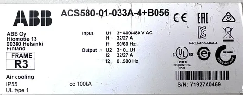 ABB ACS580-01-033A-4+B056 Frequency converter 5