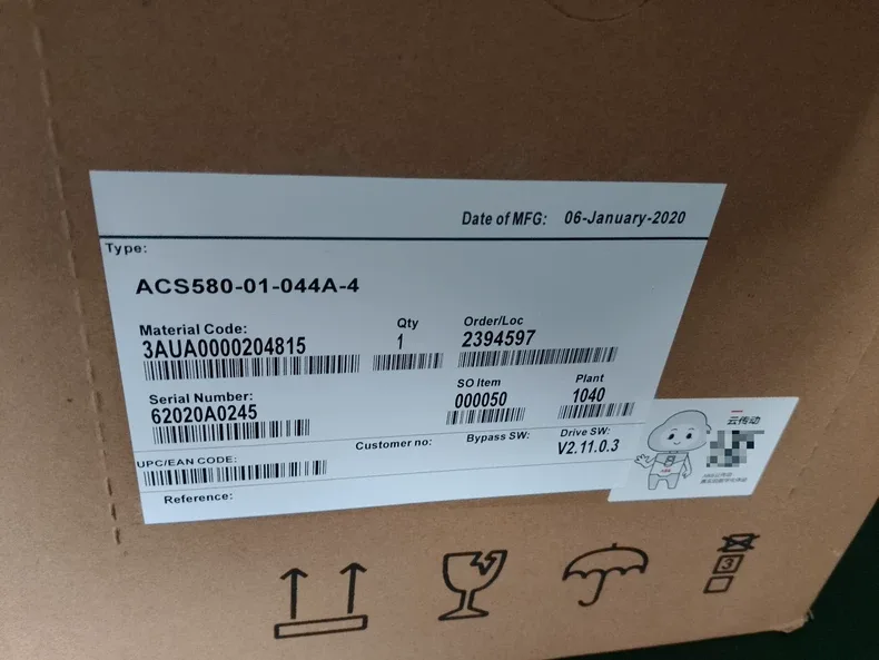ABB ACS580-01-044A-4 Frequency converter 4