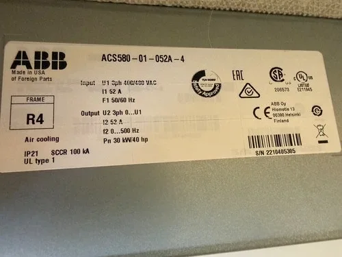 ABB ACS580-01-052A-4 Frequency converter 2