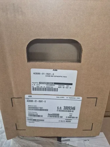 ABB ACS580-01-06A1-6 4kW 3 Phase general purpose wall-mounted drive VFD 4