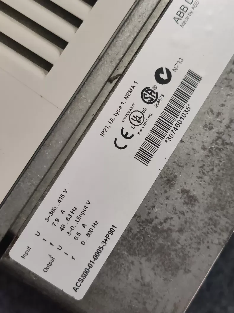 ABB ACS800-01-0006-3+P901 Frequency Converter ACS8000100063P901 5