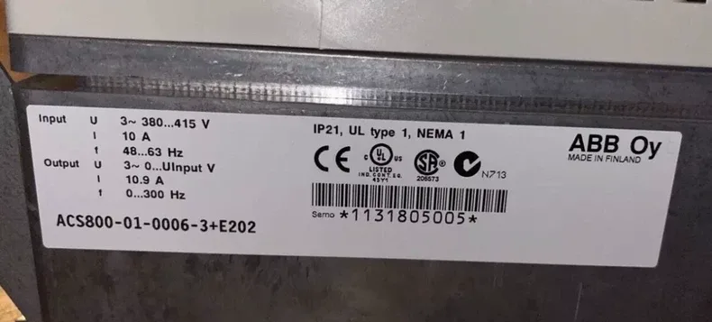 ABB ACS800-01-0016-3+E202 Frequency Inverter 2
