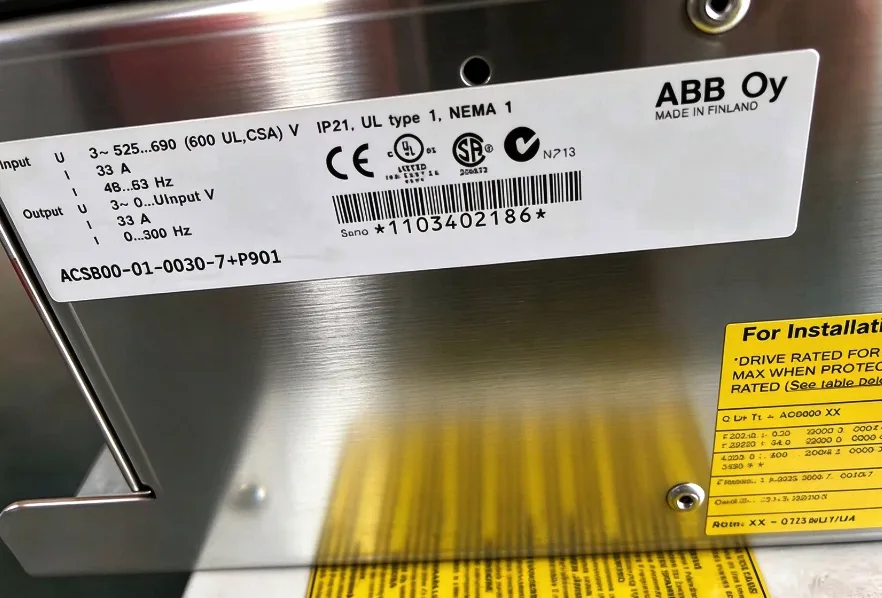 ABB ACS800-01-0030-7+P901 Frequency Converter ACS8000100307P901 Expeidted 2