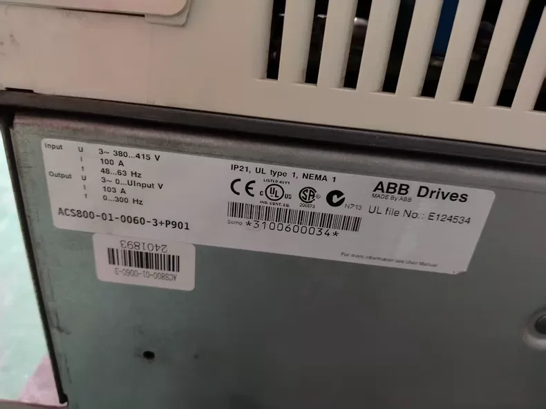 ABB inverter ACS800-01-0060-3+P901 4
