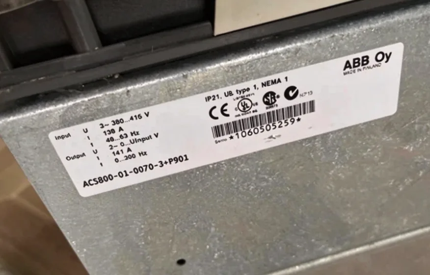 ABB Inverter ACS800-01-0070-3+P901 2
