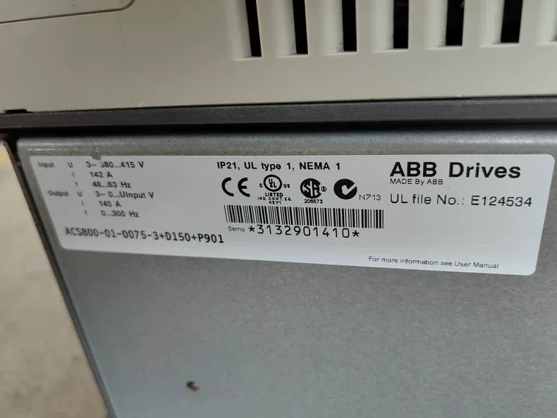 ABB ACS800-01-0075-3+D150+P901 inverter 6