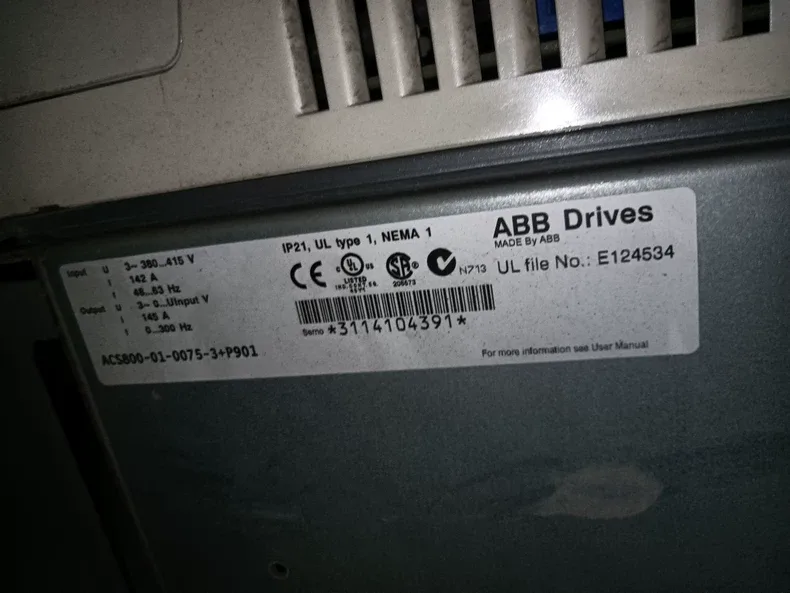 ABB ACS800-01-0075-3+P901 inverter 2