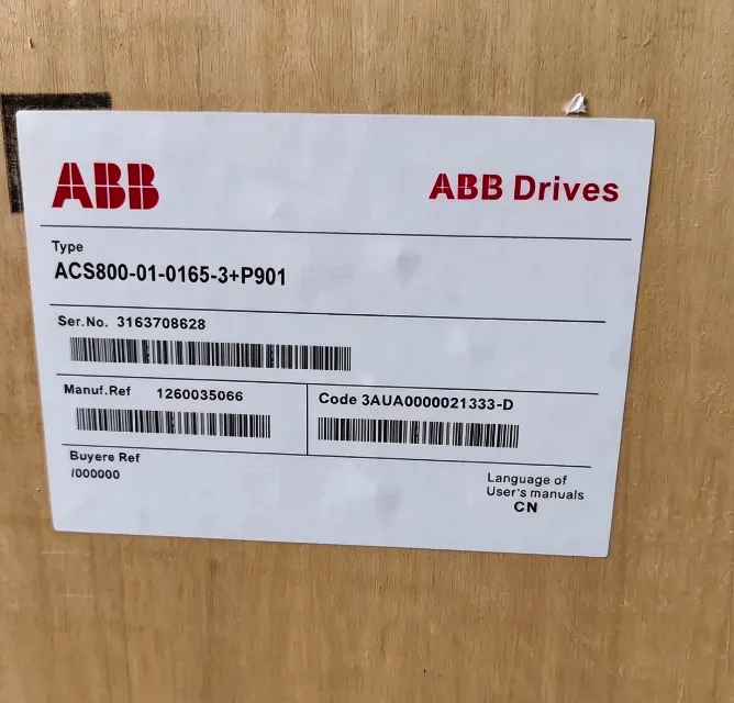 ABB ACS800-01-0165-3+P901 Inverter ACS800-01-0165-3 P901 5