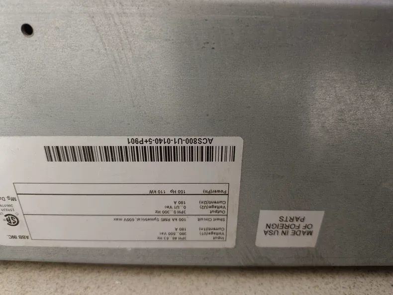 ABB ACS800-U1-0140-5+P901 Variable Frequency 5
