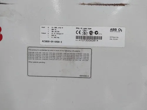 ABB ACS800-04-0400-3 VFD Frequency Drive 2