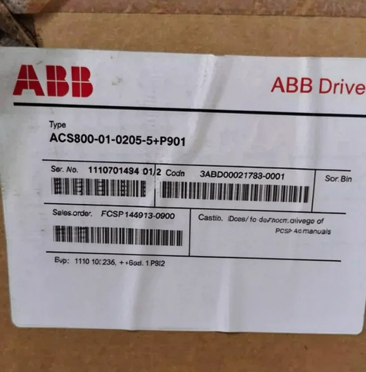 ABB ACS800-01-0205-5+P901 Frequency Converter UPS ACS8000102055P901 CM 2