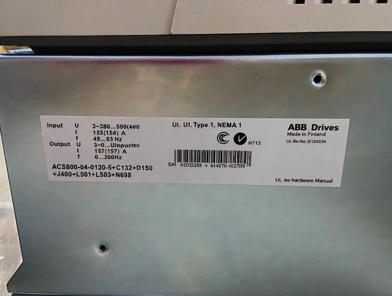 ABB ACS800-04-0120-5 PowerFlex AC Drive 6