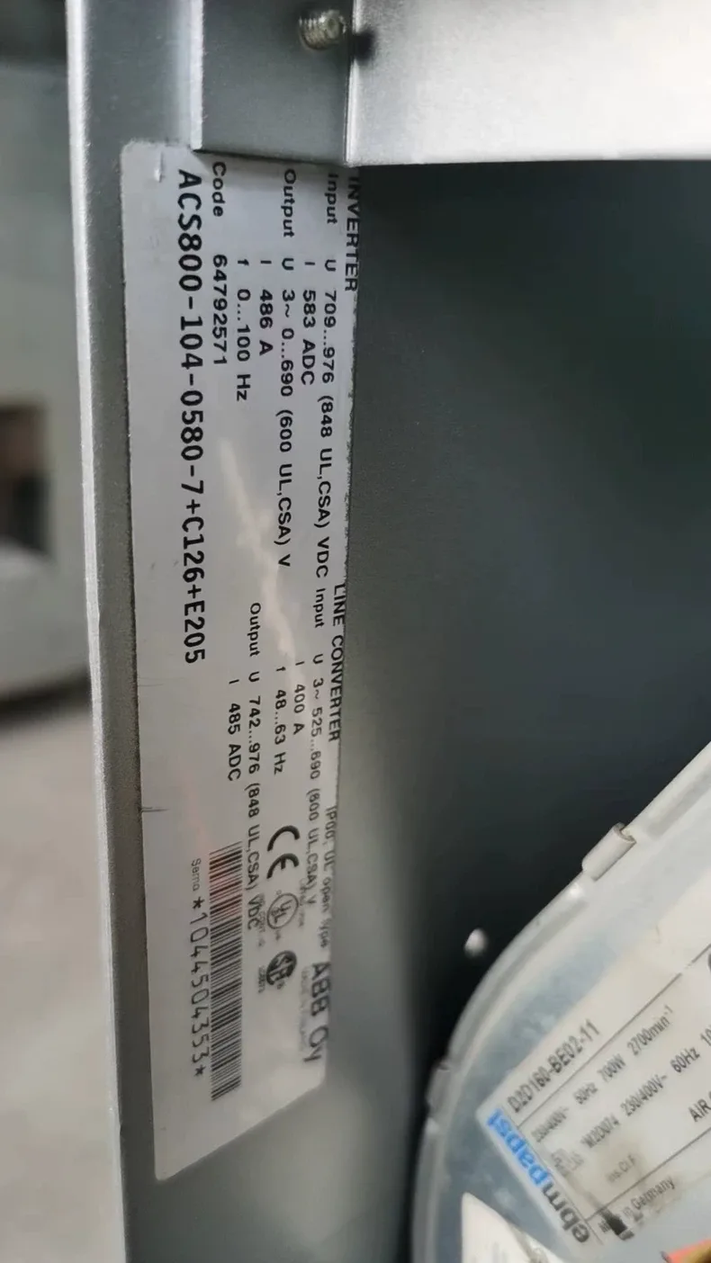 ABB Frequency changer ACS800-104-0580-7+C126+E205 3