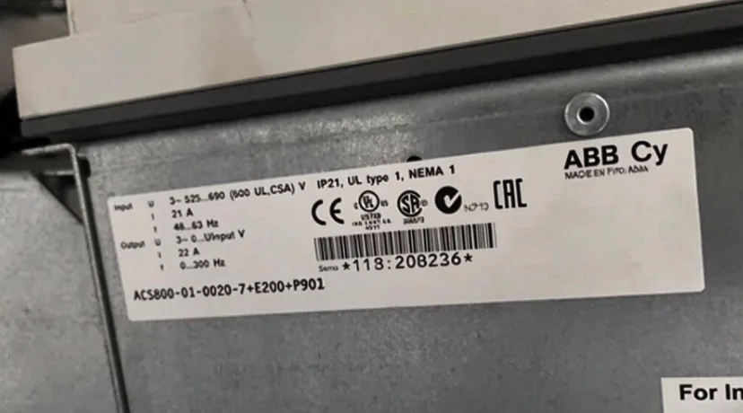 ABB ACS800-01-0020-7+E200+P901 INVERTER 2