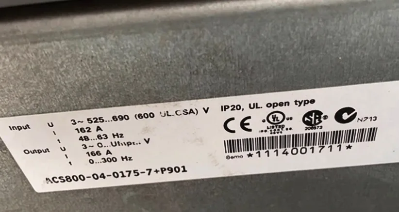 ABB ACS800-04-0175-7+P901 Frequency converter 3