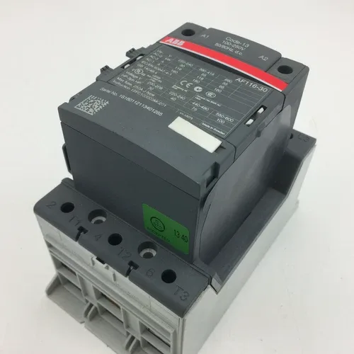 ABB AF116-30 Contactor 160A Coil 100-250 VAC/DC 3PST-NO 75 kW +Aux DIN Rail