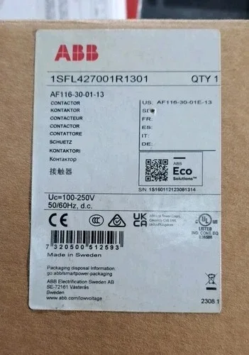 ABB 1SFL427001R1300 AF116-30-00-13 POWER CONTACTOR 2