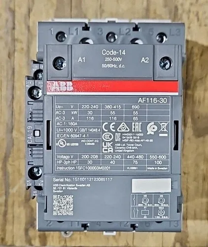 ABB HOUSTON AF116-30-11-14 CONTACTOR 160 AMP 2 DAY AIR BUY NOW 2
