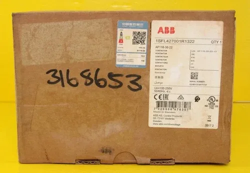 ABB 1SFL427001R1322 Contactor 100-250 V AC/DC 3P 55kW / 75HP AF116-30-22 3