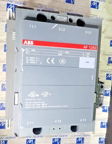 ABB AF1250 Contactor 1210 Amp 3p with 100-250VDC 50-60HZ COIL CON1484