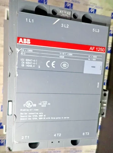 ABB AF1250 Contactor 1210 Amp 3p with 100-250VDC 50-60HZ COIL CON1484 2