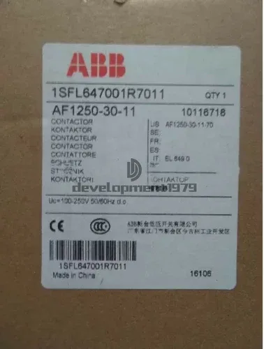 ABB AF1250-30-11 Contactor 100-250V 250-500V 24-60V 48-130V 2