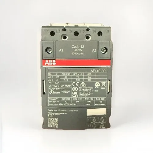 ABB AF140-30 3-Pole Contactor 140A 100-250VAC/DC Code 13