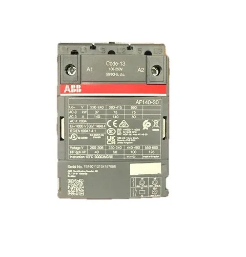 ABB AF140-30 3-Pole Contactor 140A 100-250VAC/DC Code 13 2