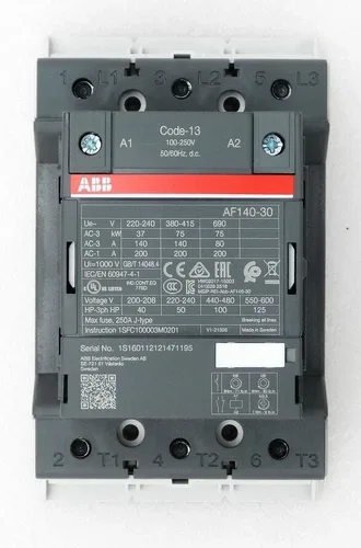 ABB 1SFL447001R1300 ELECTRIC CONTACTOR AF140-30-00-13 CODE-13 100-250V 3