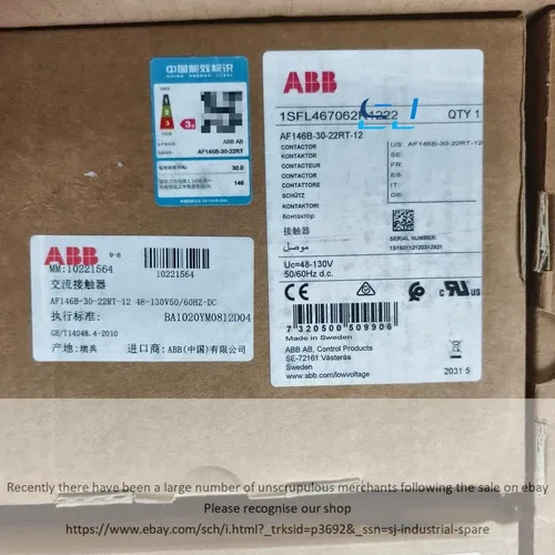 ABB AF145B-30-22RT-12 1SFL467062R1222 Contactor 4