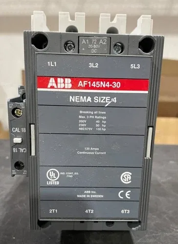 ABB damaged AF145N4-3011-72 Contactor no hardware see all pics damage