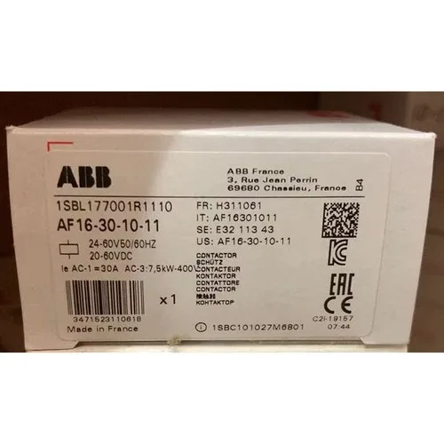 ABB AF16-30-10-11 24-60V 50-60HZ Three stage contactor 2