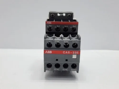 ABB AF16-40-00-11 4-POLE CONTACTOR WITH AUXILIARY CONTACT BLOCK CA5-22E 2