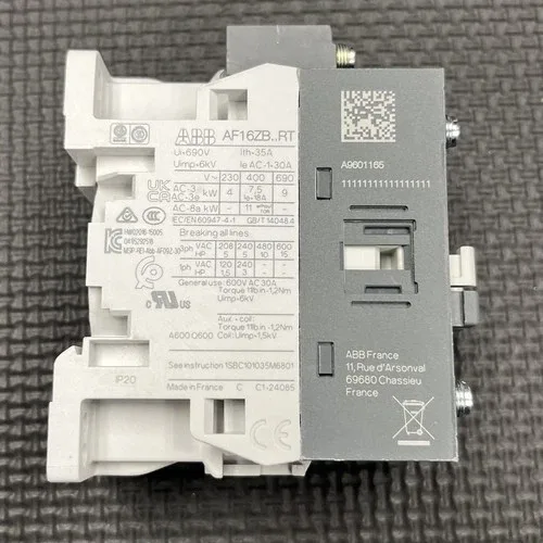 ABB AF16ZB-30-10RT-21U Contactor 3 Pole 3