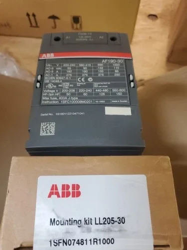 ABB AF190-30-00-13 3 pole - 1000 V IEC or 600 V UL Contactor with Mounting Kit