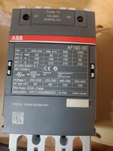 ABB AF190-30-00-13 3 pole - 1000 V IEC or 600 V UL Contactor with Mounting Kit 2