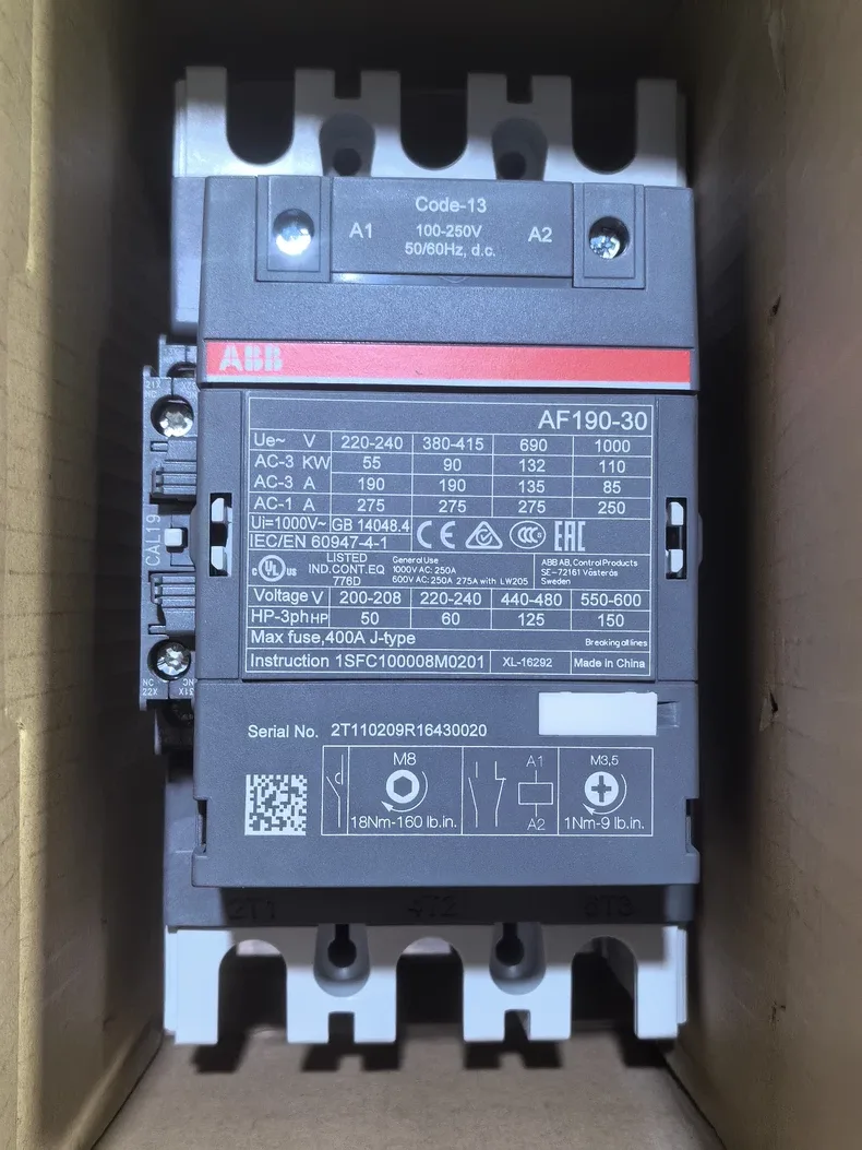 ABB AF190-30-11-13 100-250V50/60Hz-DC contactor 1SFL487002R1311 2