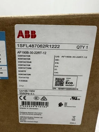 ABB 1SFL487062R1222 AF190B-30-22RT-12 CONTACTOR 3
