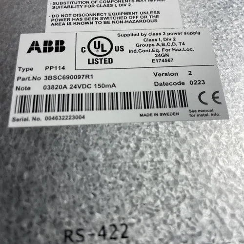 ABB 3BSC690097R1 PP114 Process Panel 114 HMI LCD Monitor 4